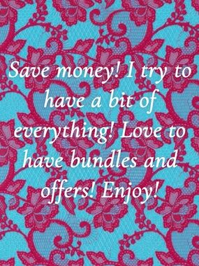 Send offers! Save money! Make bundles! Save money! Happy shopping!! 🛍️